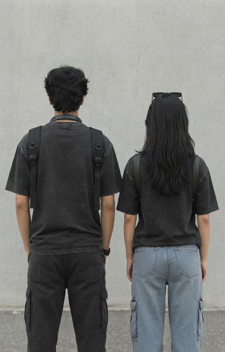 Oversized Acidwash Unisex Tee