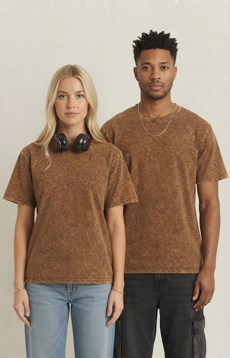Oversized Acidwash Unisex Tee