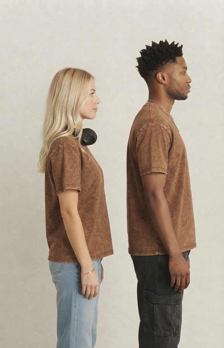 Oversized Acidwash Unisex Tee