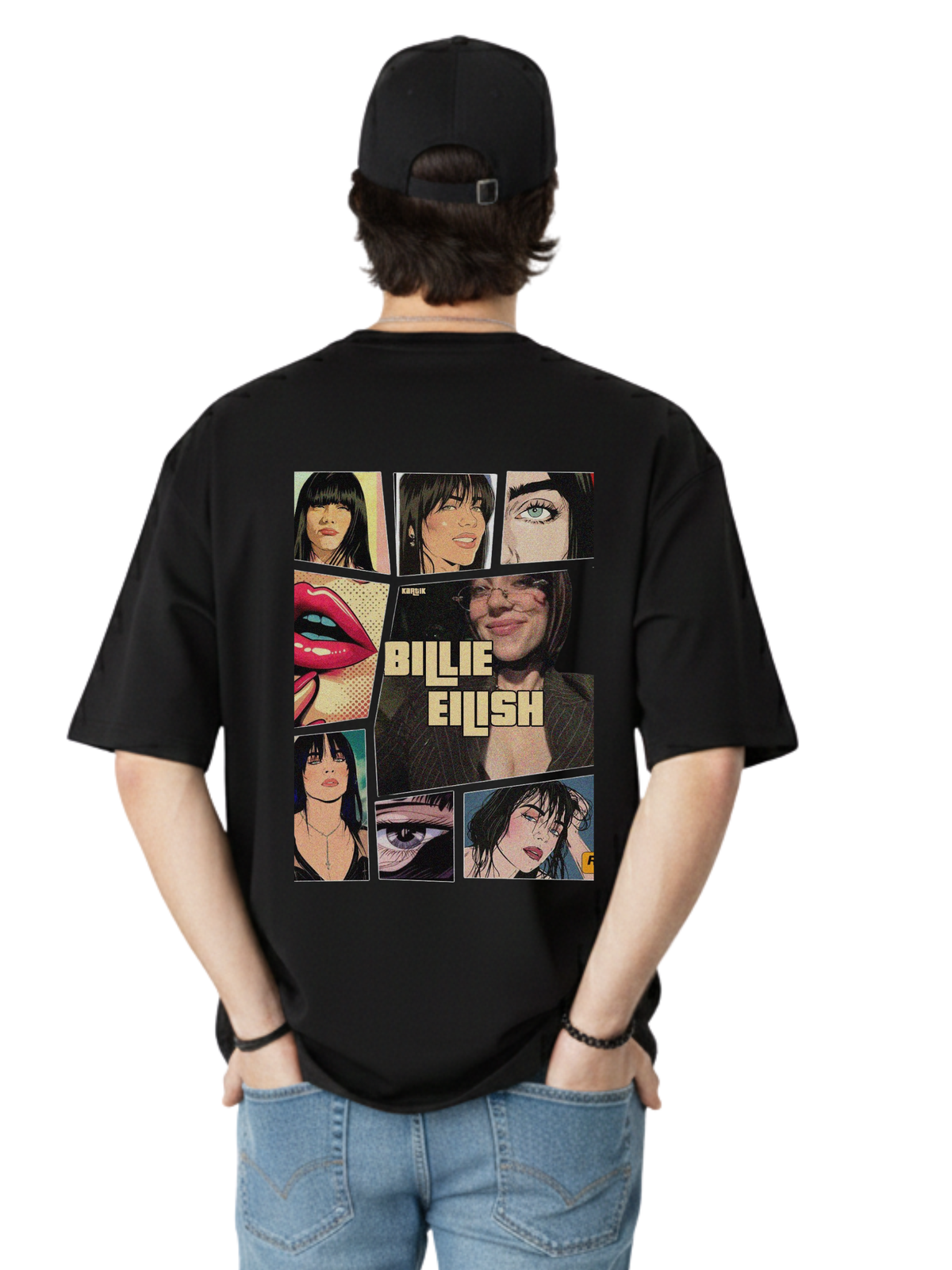 Oversized Printed Men Tee