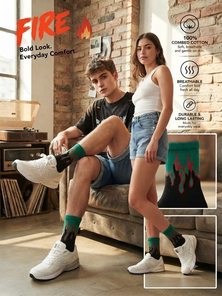 Fire Socks Unisex