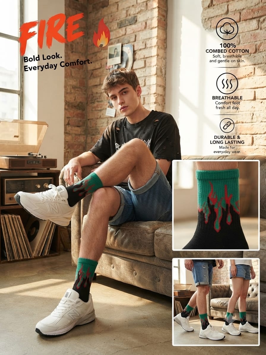 Fire Socks Unisex