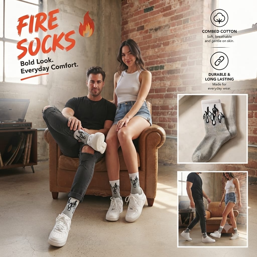 Fire Socks Unisex