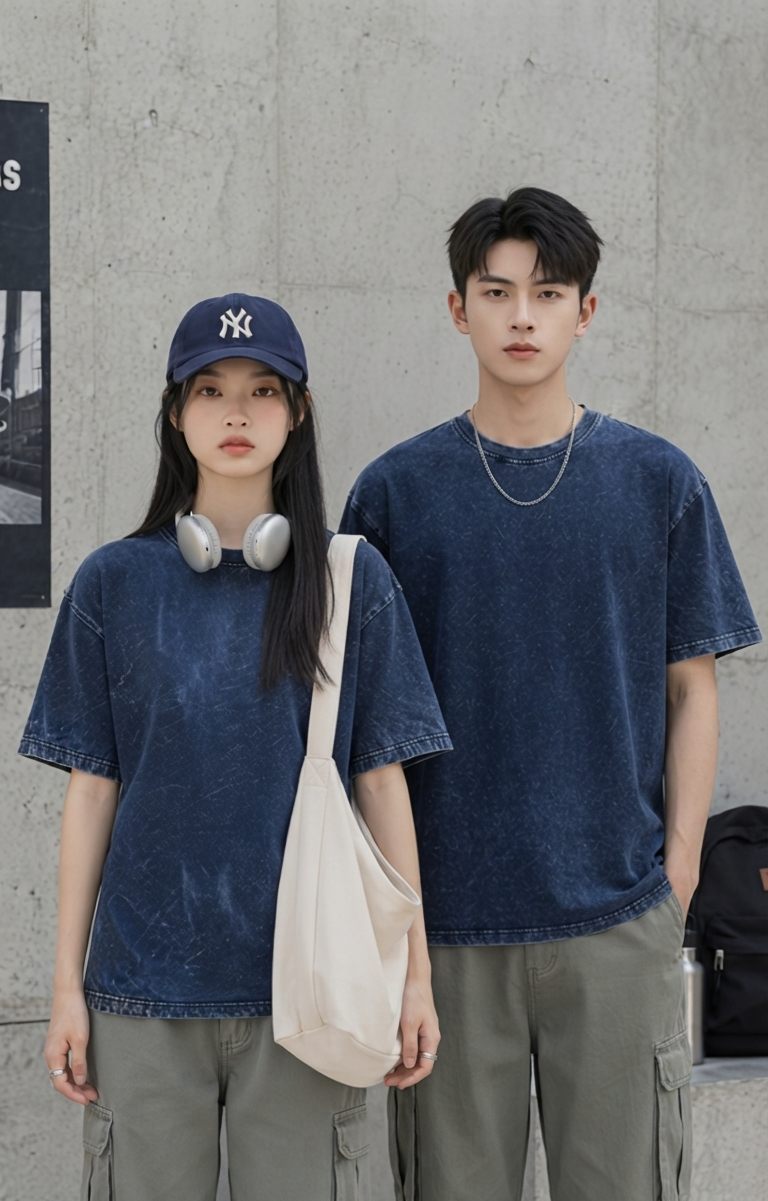 Oversized Acidwash Unisex Tee