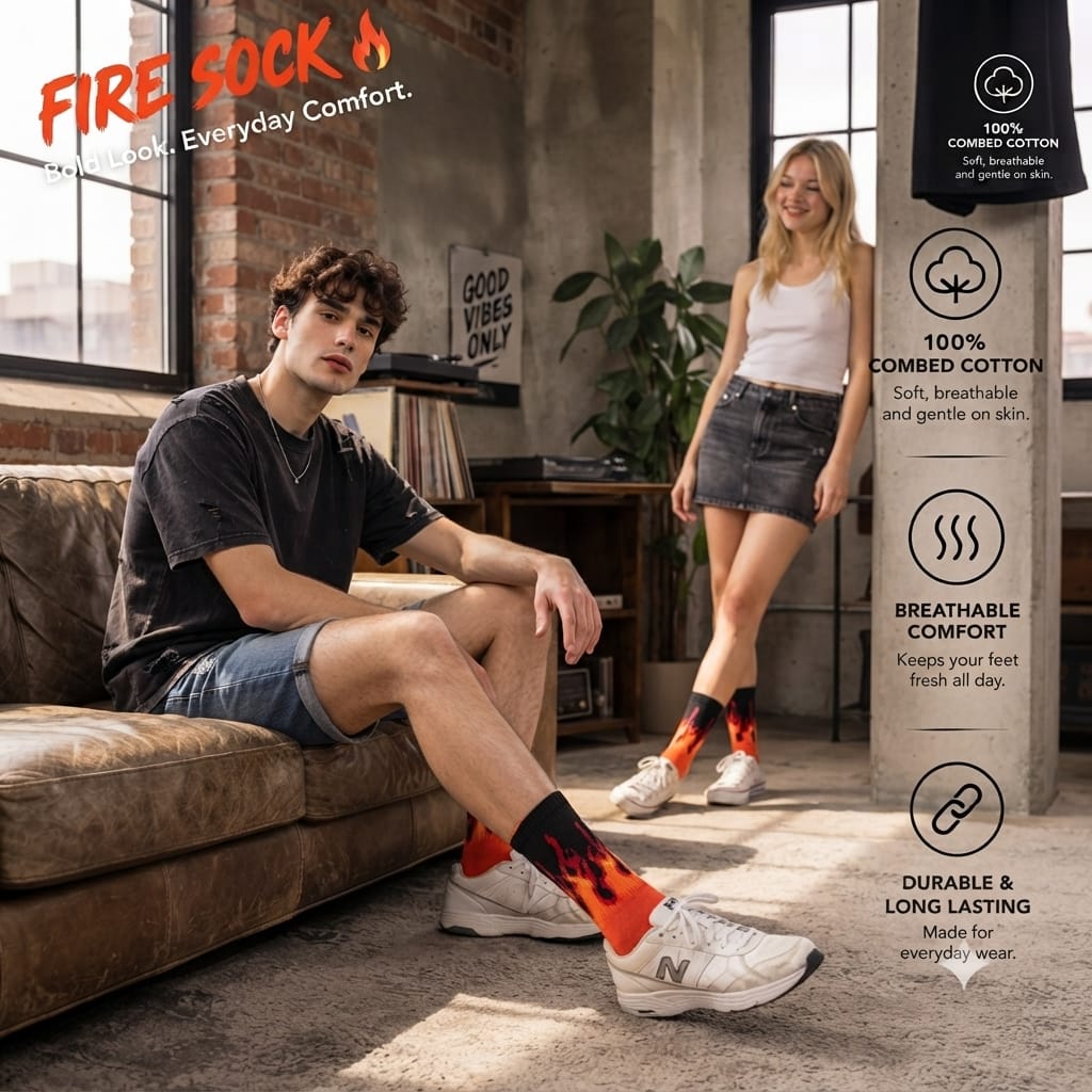 Fire Socks Unisex