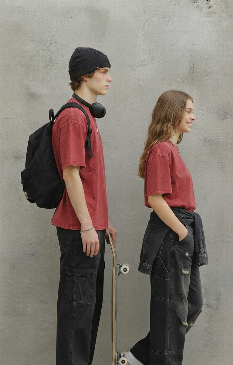 Oversized Acidwash Unisex Tee