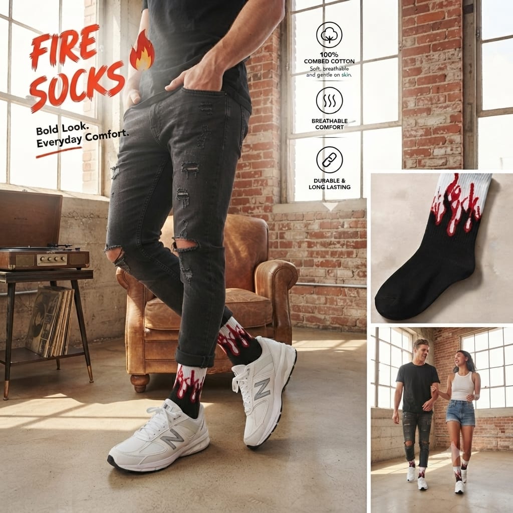 Fire Socks Unisex