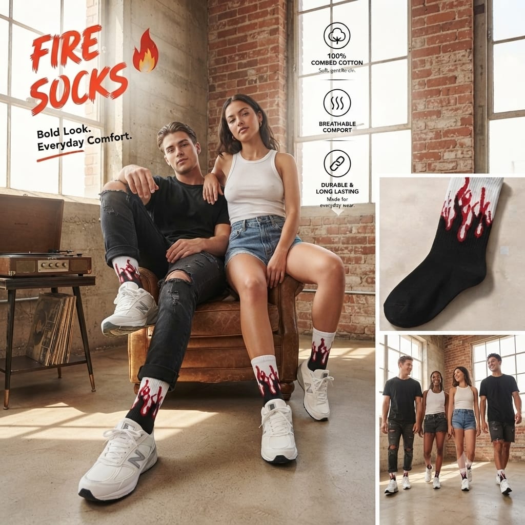 Fire Socks Unisex