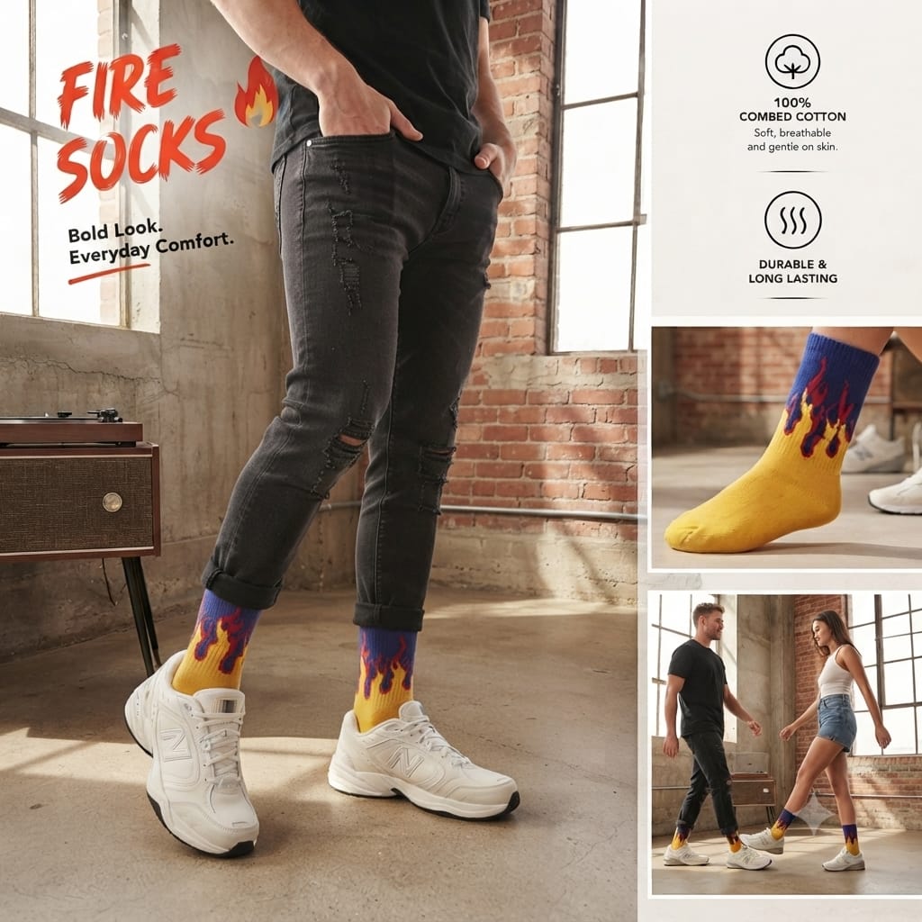 Fire Socks Unisex